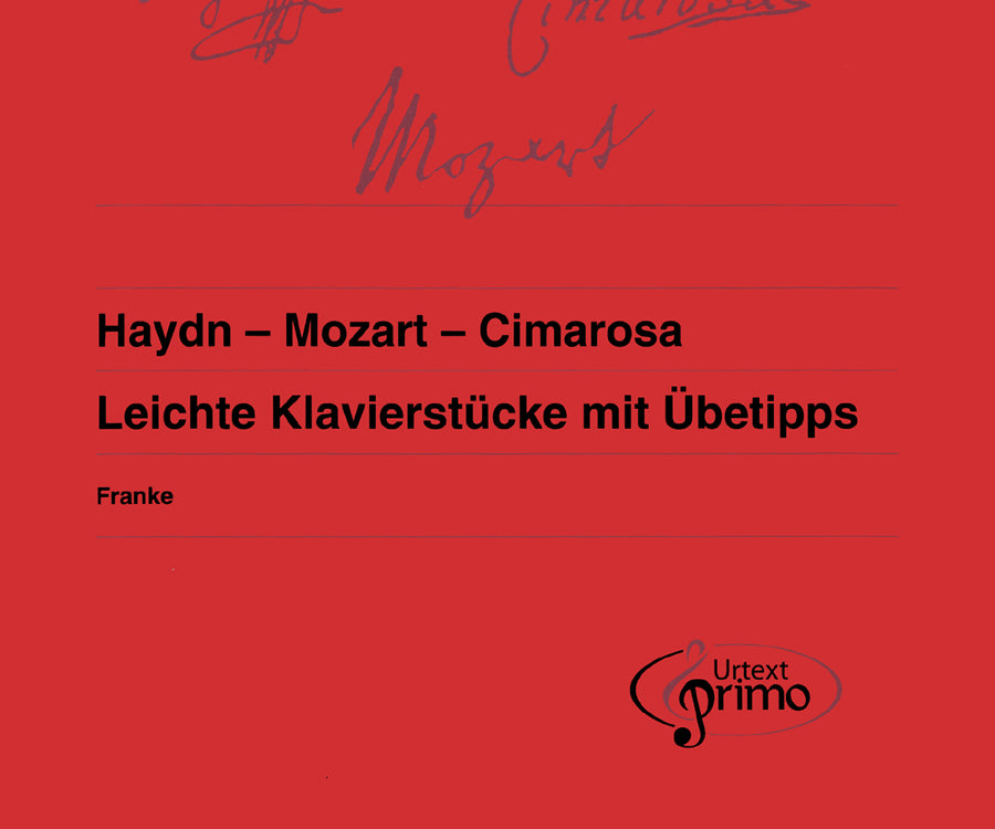 Vienna Urtext continues its new series, Urtext Primo, with a second volume of piano repertoire from the masters, designed to supplement the studies of advancing students. Editor Nils Franke has selected graduated pieces from Haydn, Moazart, and Cimarosa, with any eye toward complexity levels suitable within a two-year span of progression. The collection includes performance tips and notes on the pieces, and the 25 included works are technically and musically diverse. For intermediate pianists. English/Ge...