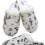Slippers - Flannel with Music Notes (L) - Remenyi House of Music